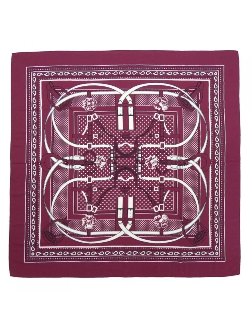 Hermes Grand Manege Bandana Carre Shawl Scarf
